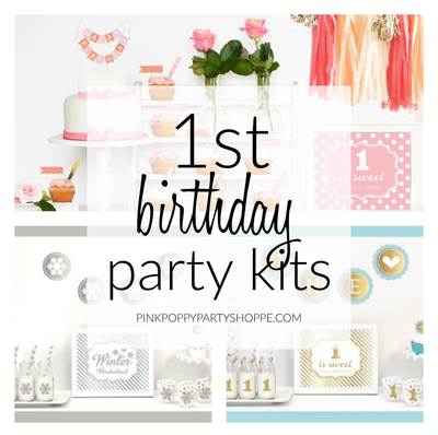 {Plan Your Party} Party Kits to Help Plan The Perfect 1st Birthday Party