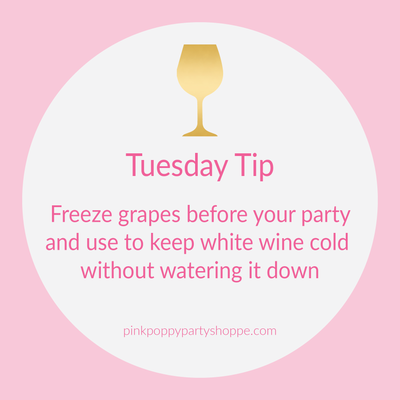 {Party Tip} Freeze Grapes To Chill White Wine