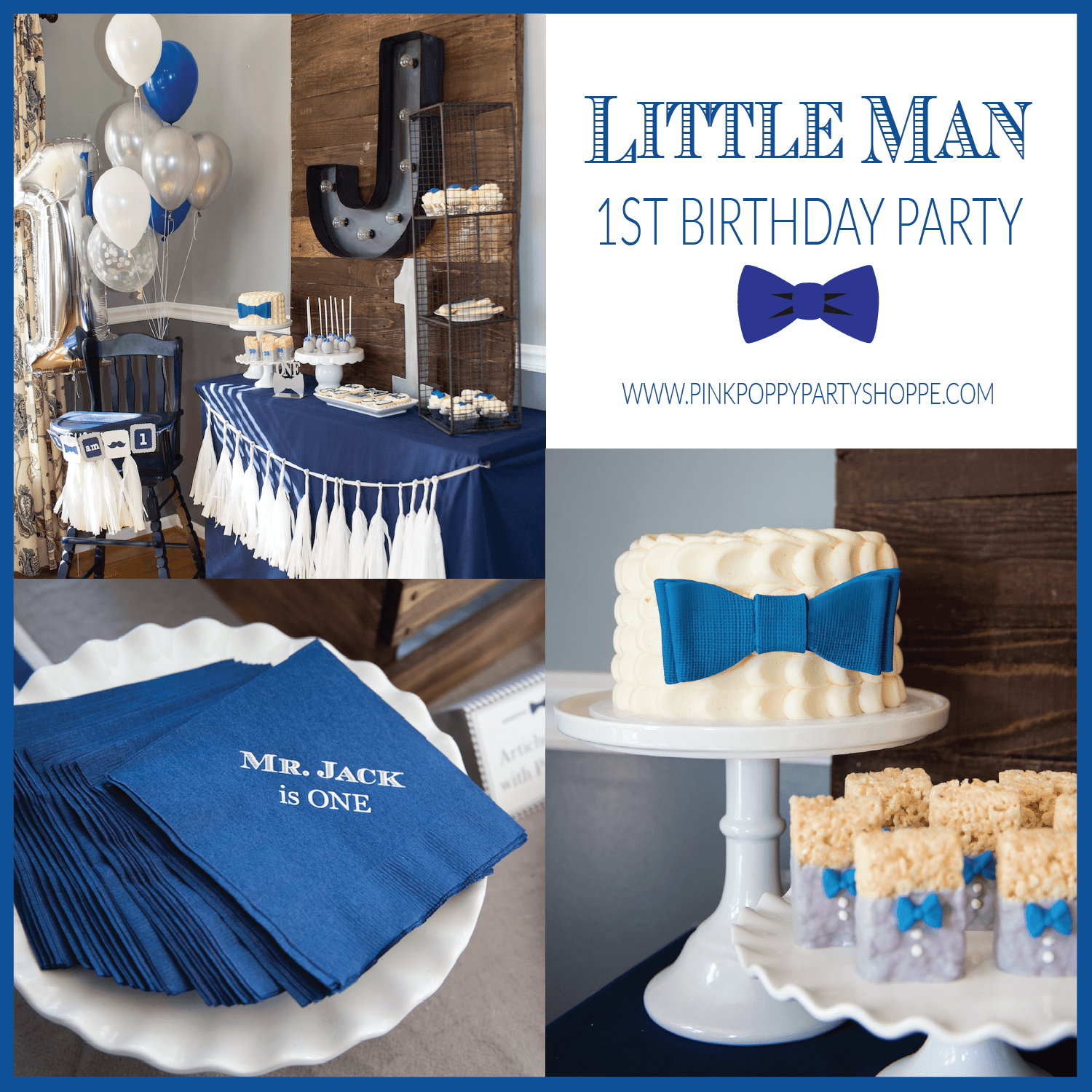 Little Man 1st Birthday Party Ideas