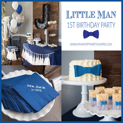 Little Man Bow Tie 1st Birthday Party