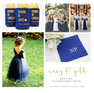 {Weddings} Navy and Gold Wedding Inspiration