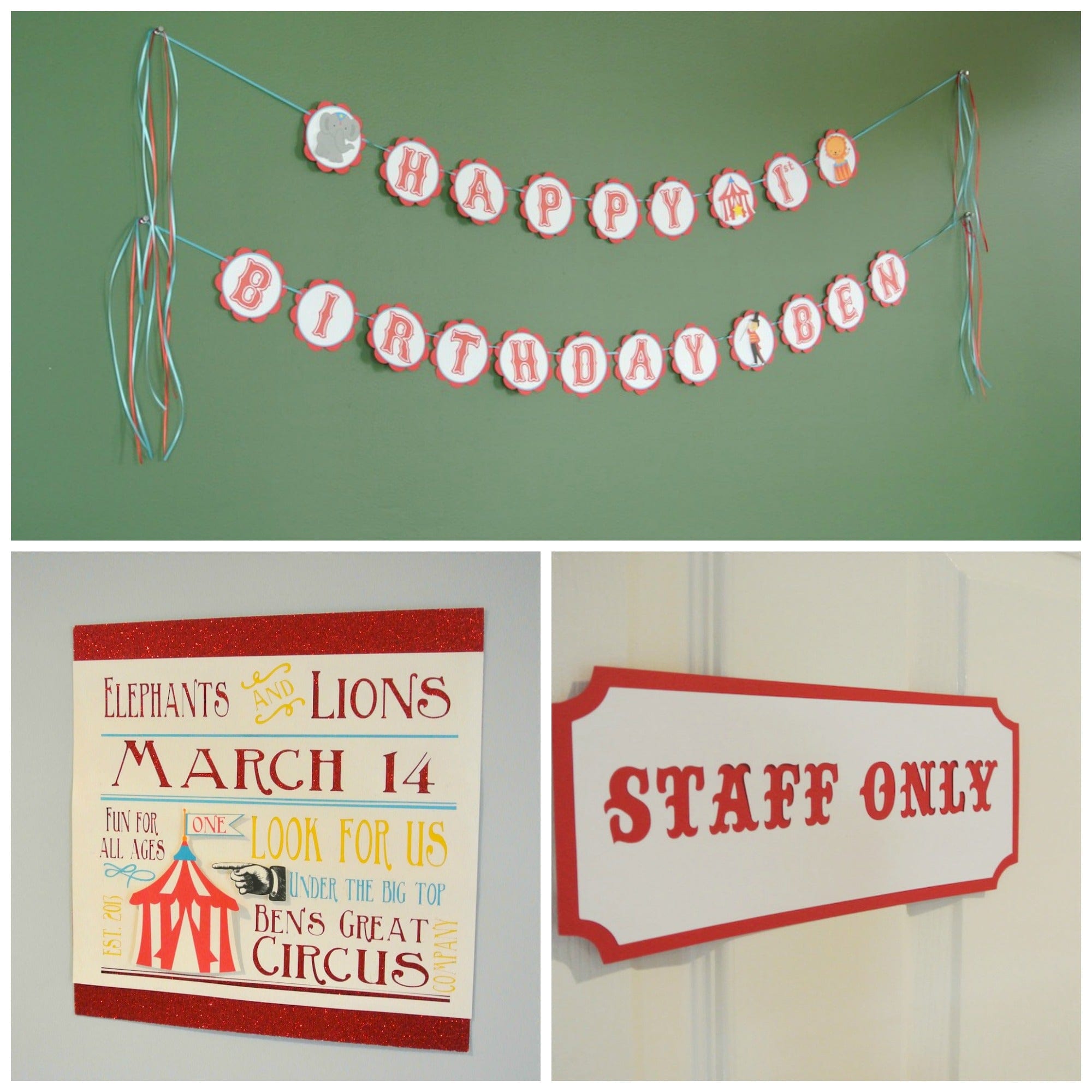 {Plan Your Party} The Circus Came To Town {Ben is One!}