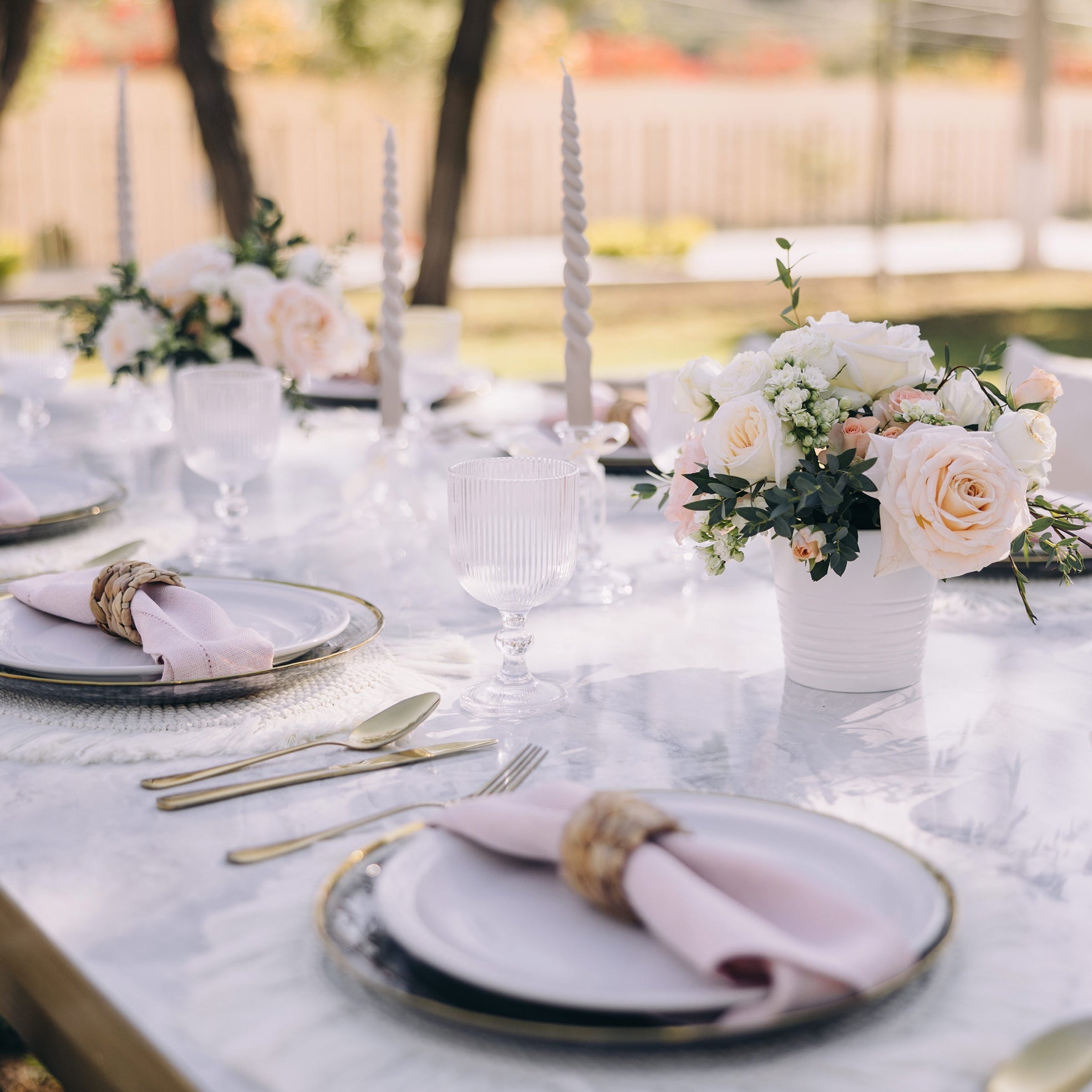 Outdoor Bridal Shower Setup