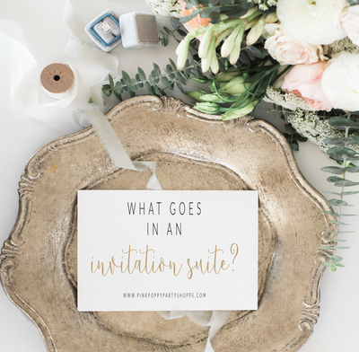 What Goes In An Invitation Suite?
