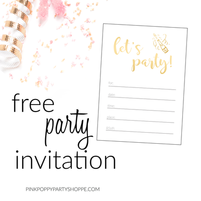 {Free Printables} Let's Party Invitations