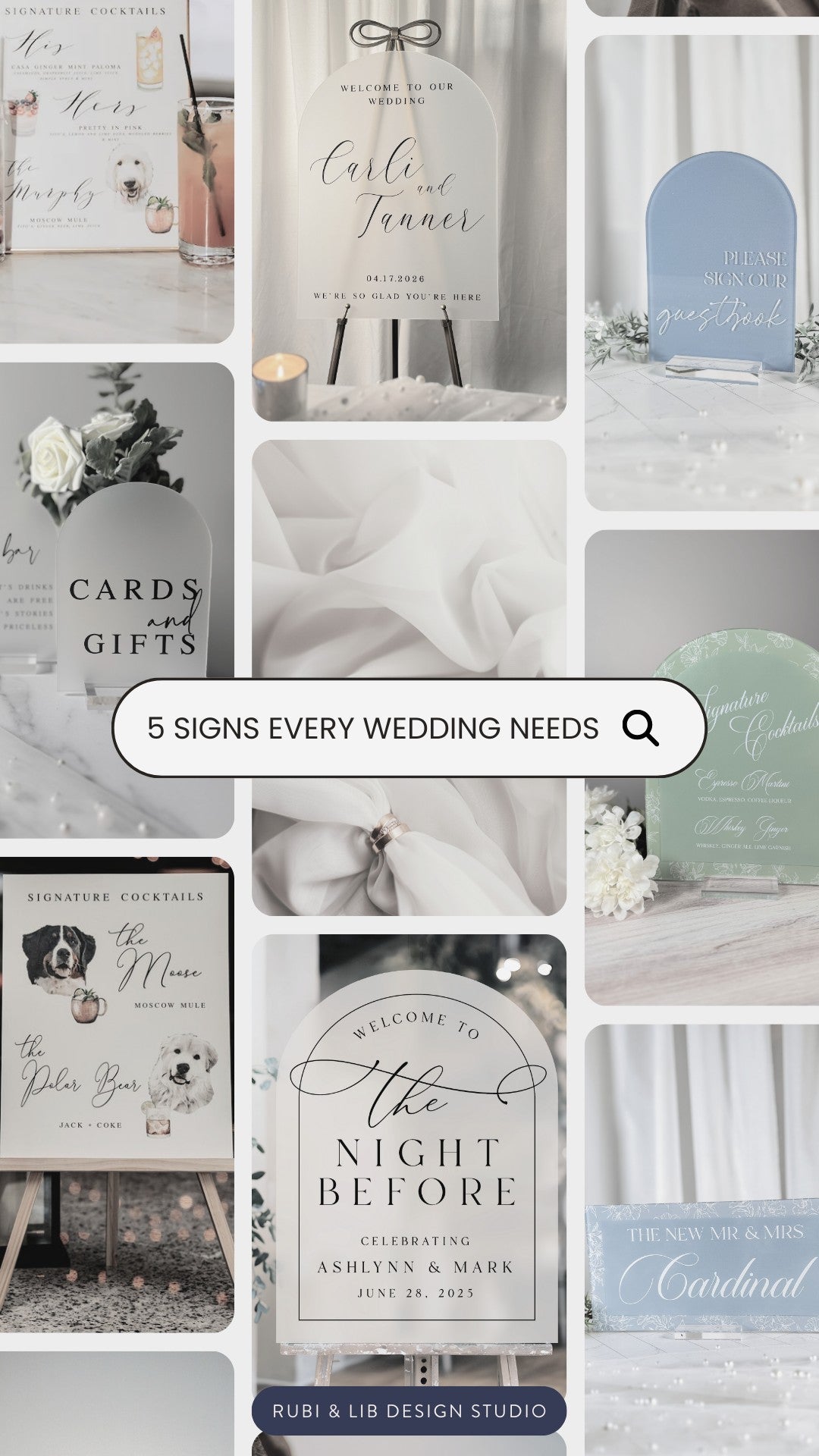 5 Signs Every Wedding Needs