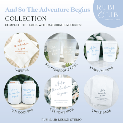 And So The Adventure Begins Wedding Collection