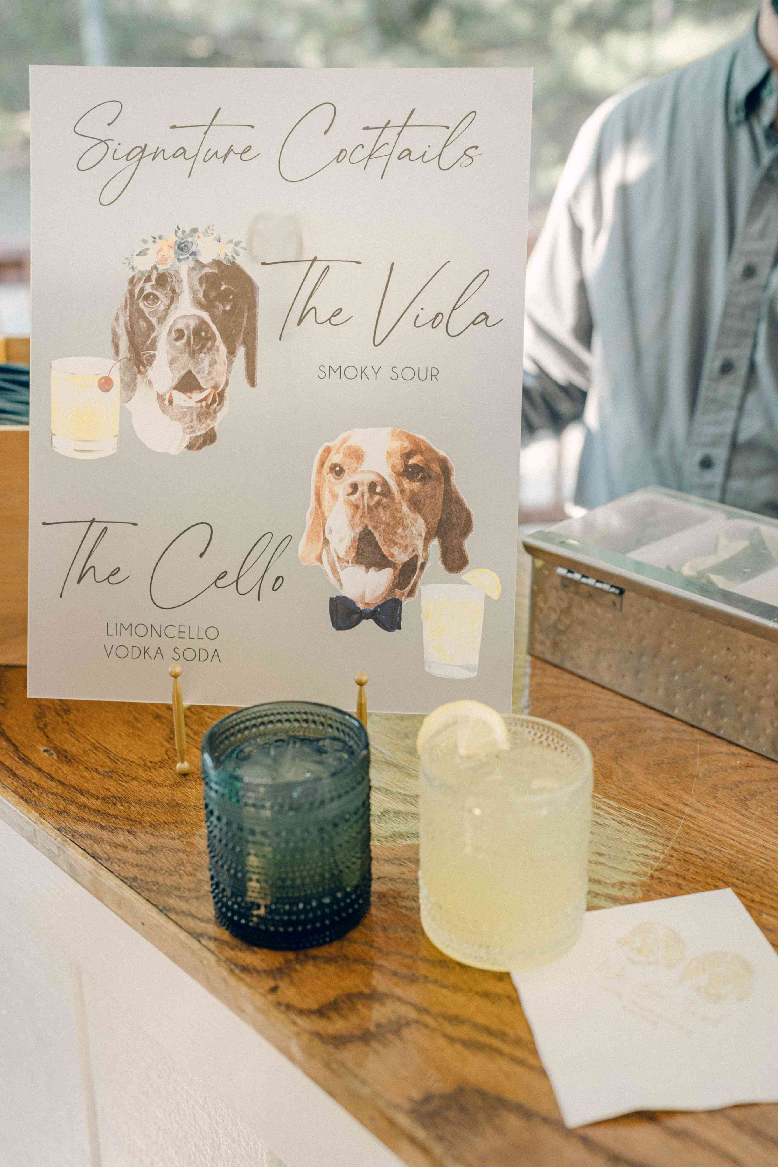 Wedding Bar Menu Signs