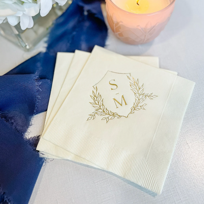 Monogram Wedding Napkins
