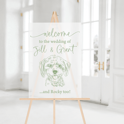 Welcome Sign for Weddings - Customizable Design | Rubi and Lib