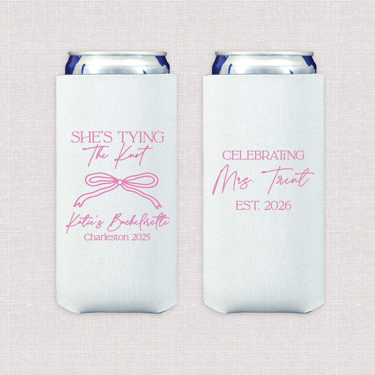 She's Tying The Knot Bachelorette Slim Can Cooler