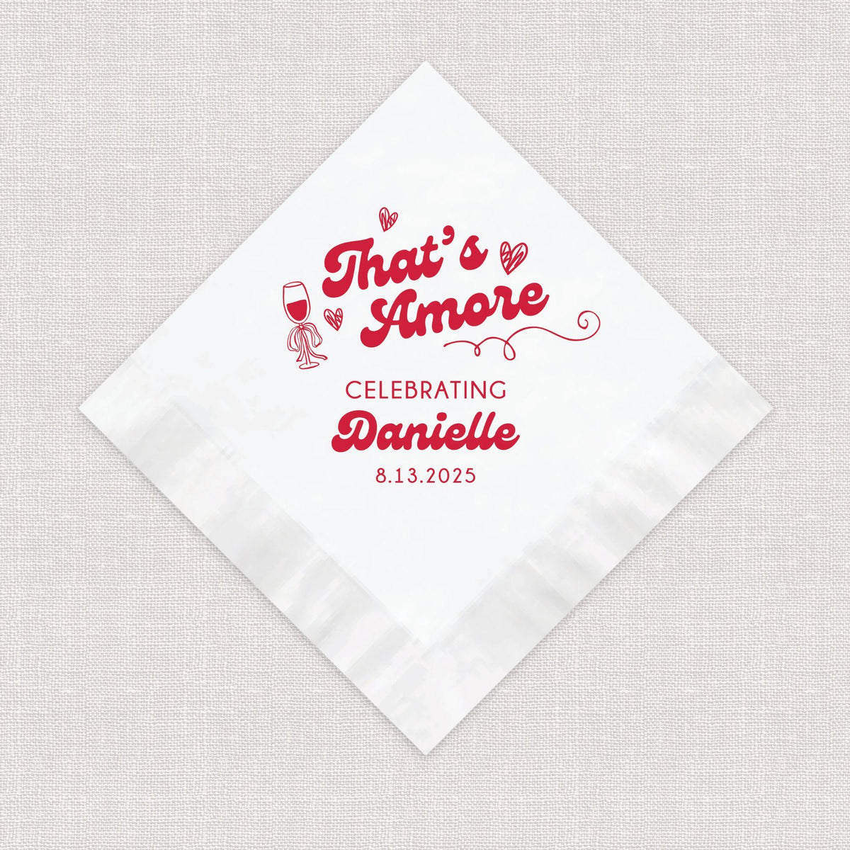 That's Amore Bridal Shower Napkins