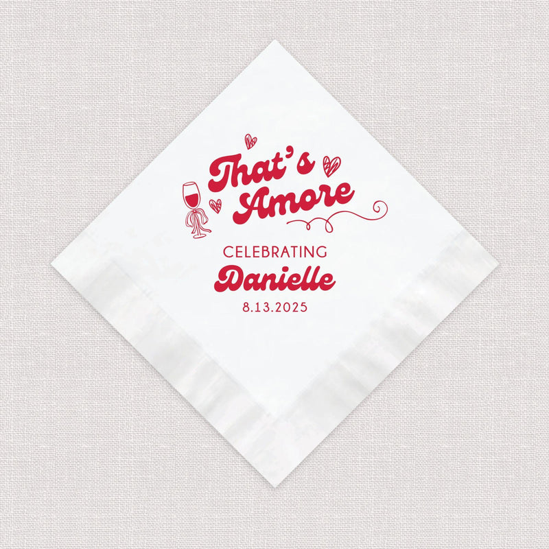 That's Amore Bridal Shower Napkins