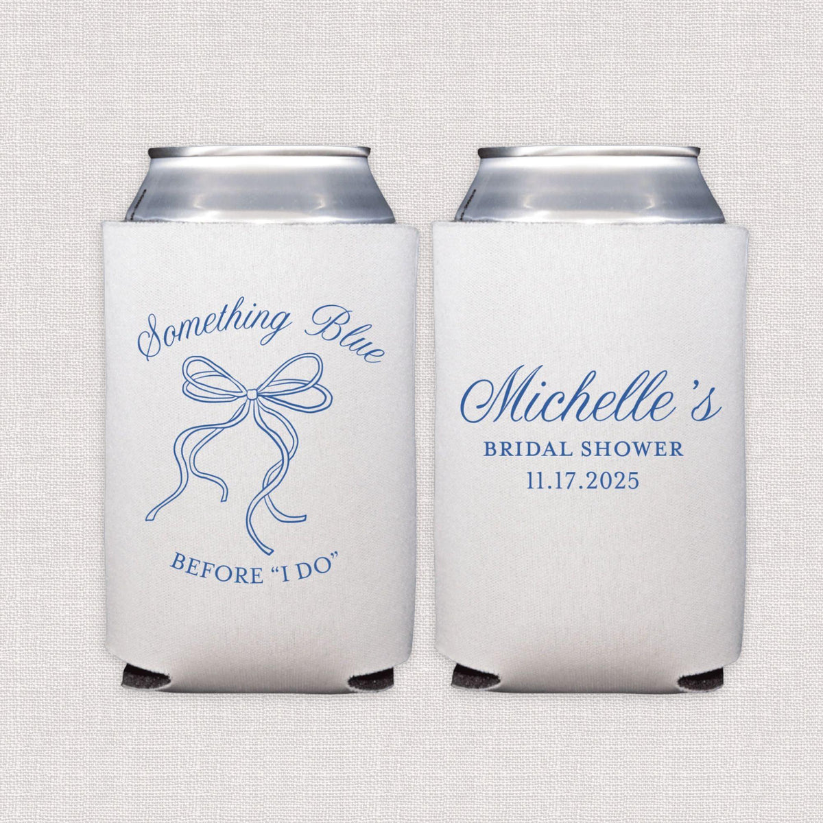 Something Blue Before I Do Bridal Shower Can Coolers