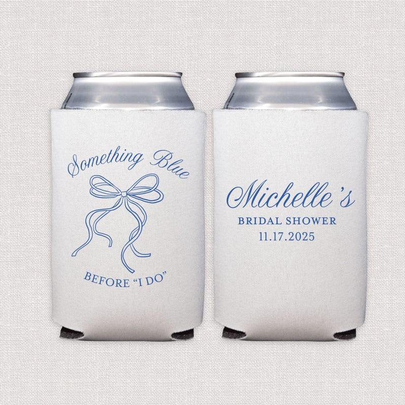 Something Blue Before I Do Bridal Shower Can Coolers