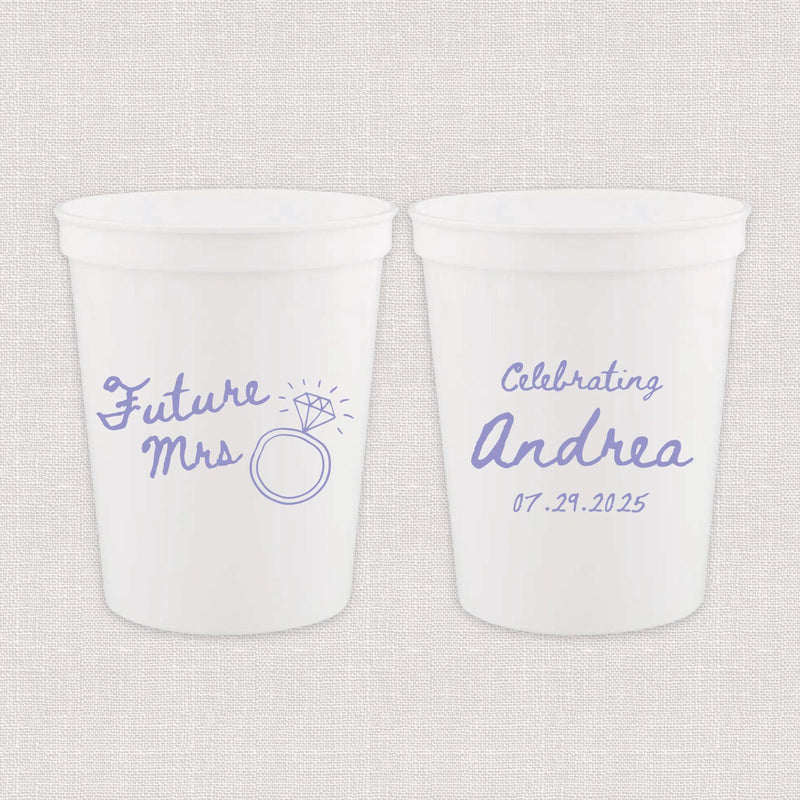 Future Mrs Bridal Shower Stadium Cups