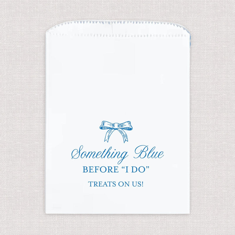 Something Blue Before I Do Bridal Shower Favor Treat Bag