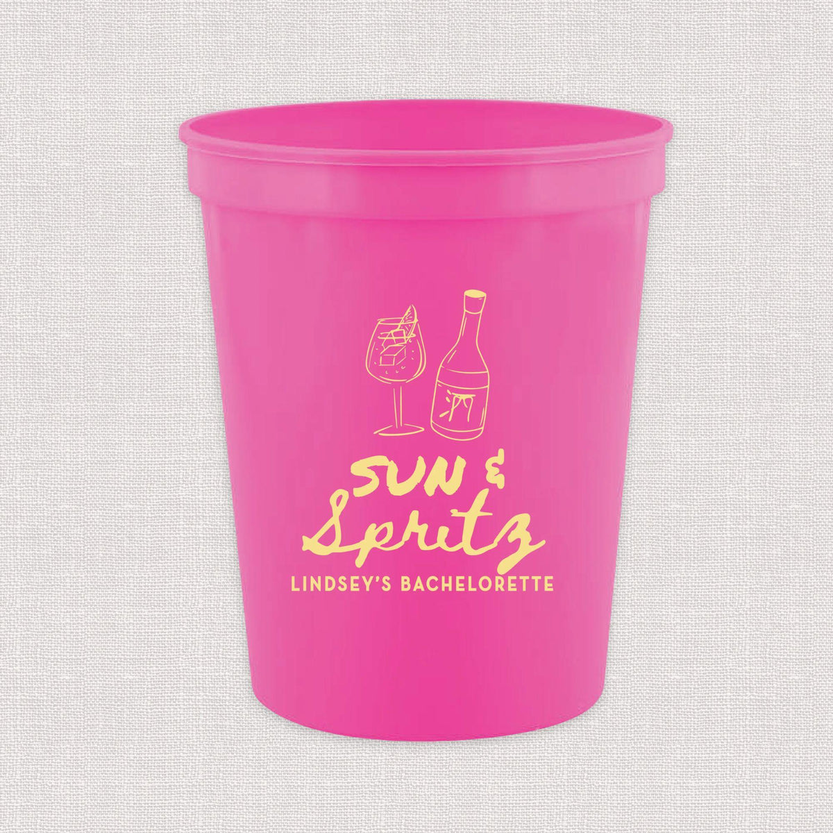 Sun & Spritz Bachelorette Stadium Cups