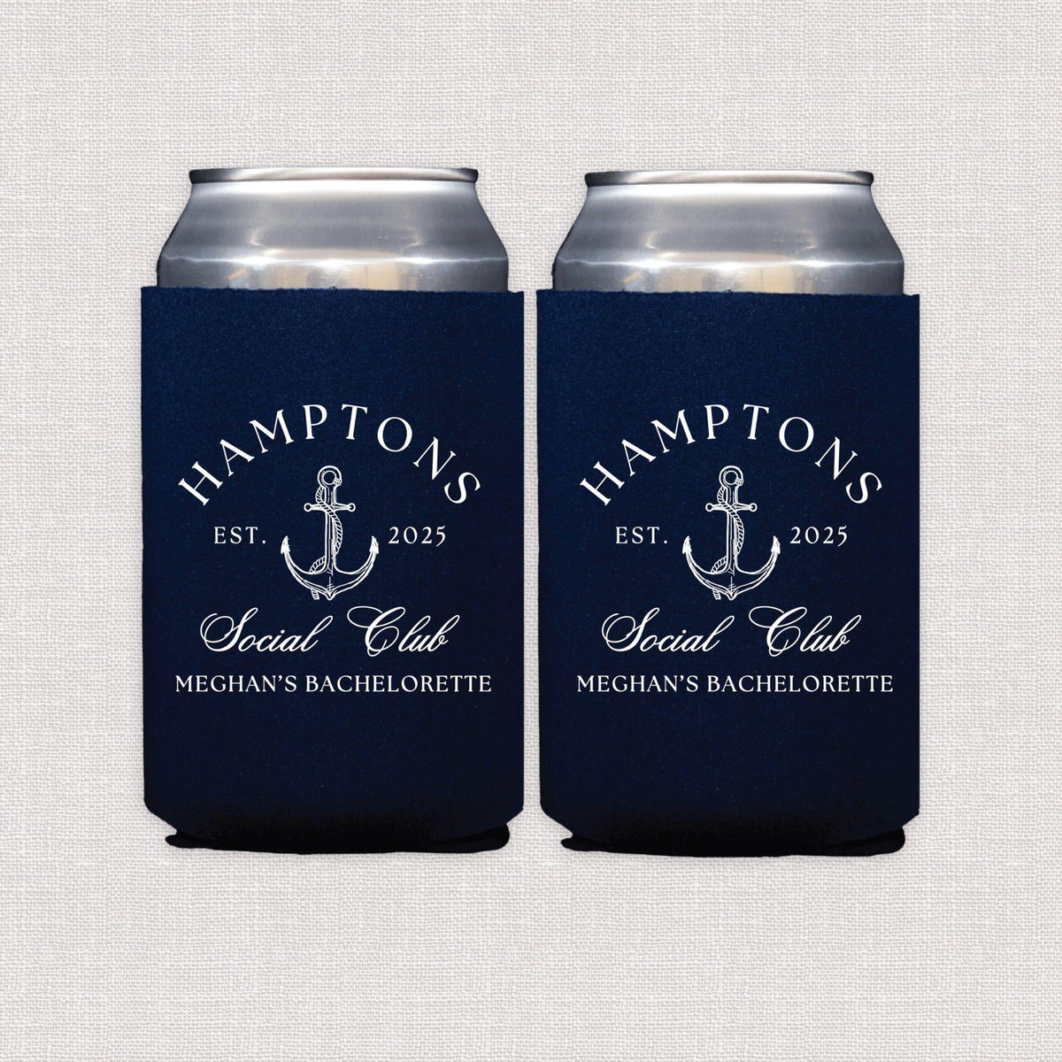 Personalized Social Club Bachelorette Can Cooler