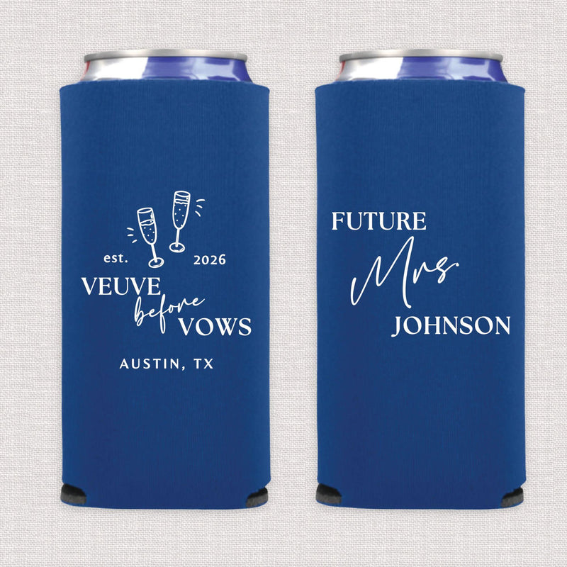 Veuve Before Vows Bachelorette Slim Can Cooler