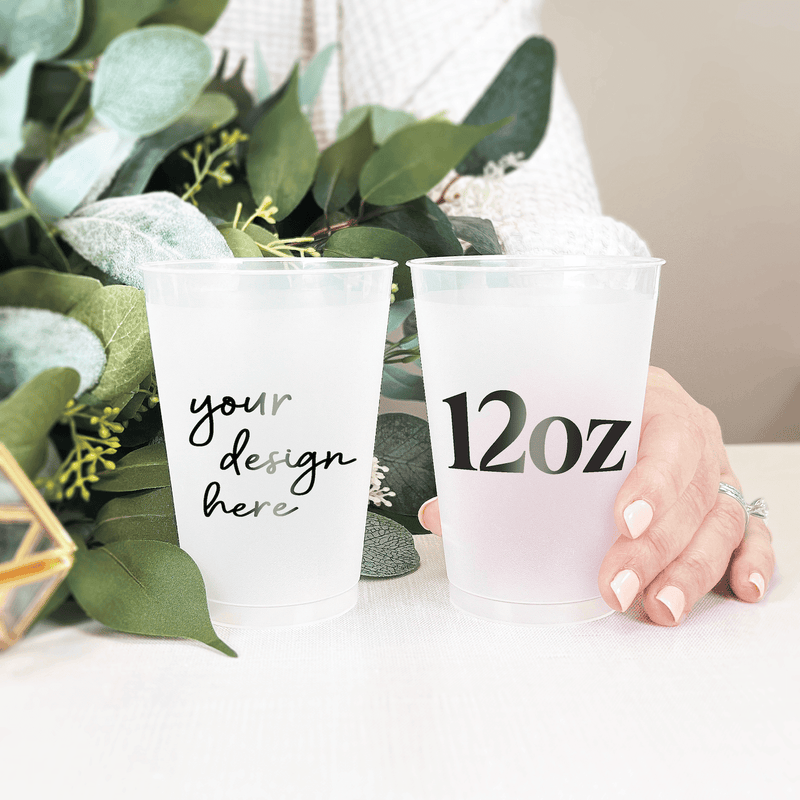 12oz Custom Frosted Shatterproof Cups