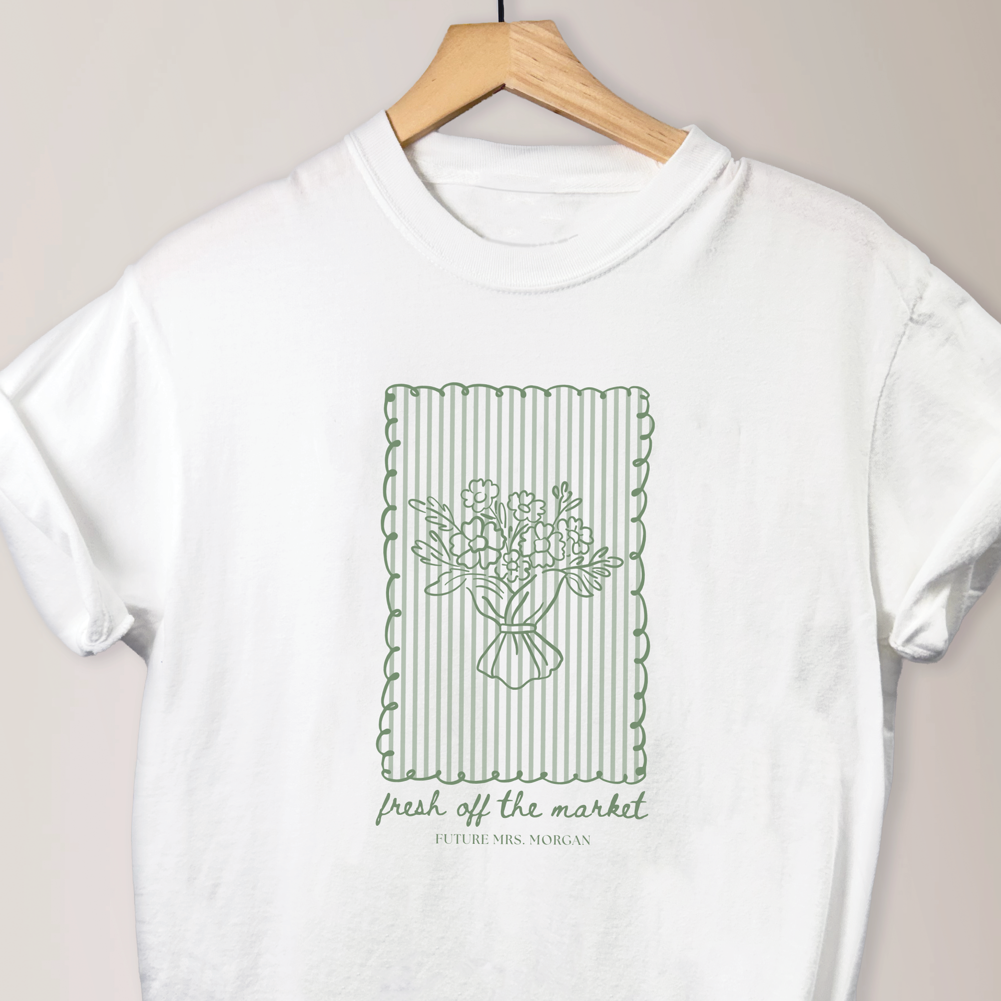 Bride-to-Be T-Shirt Club Fresh Off The Market Design White – Rubi and Lib
