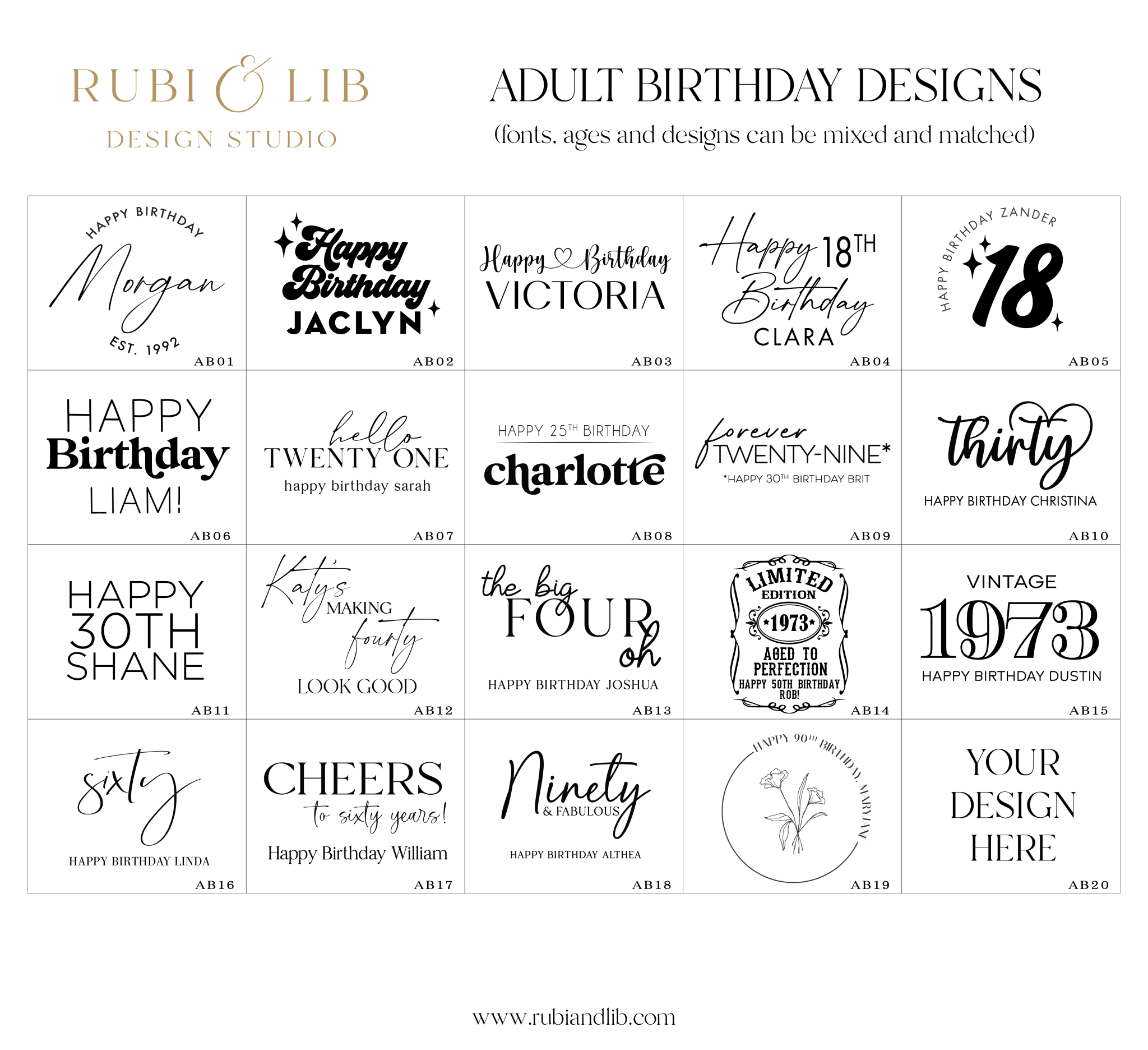 Birthday Personalized Napkins - Napkins - Foil Stamped
