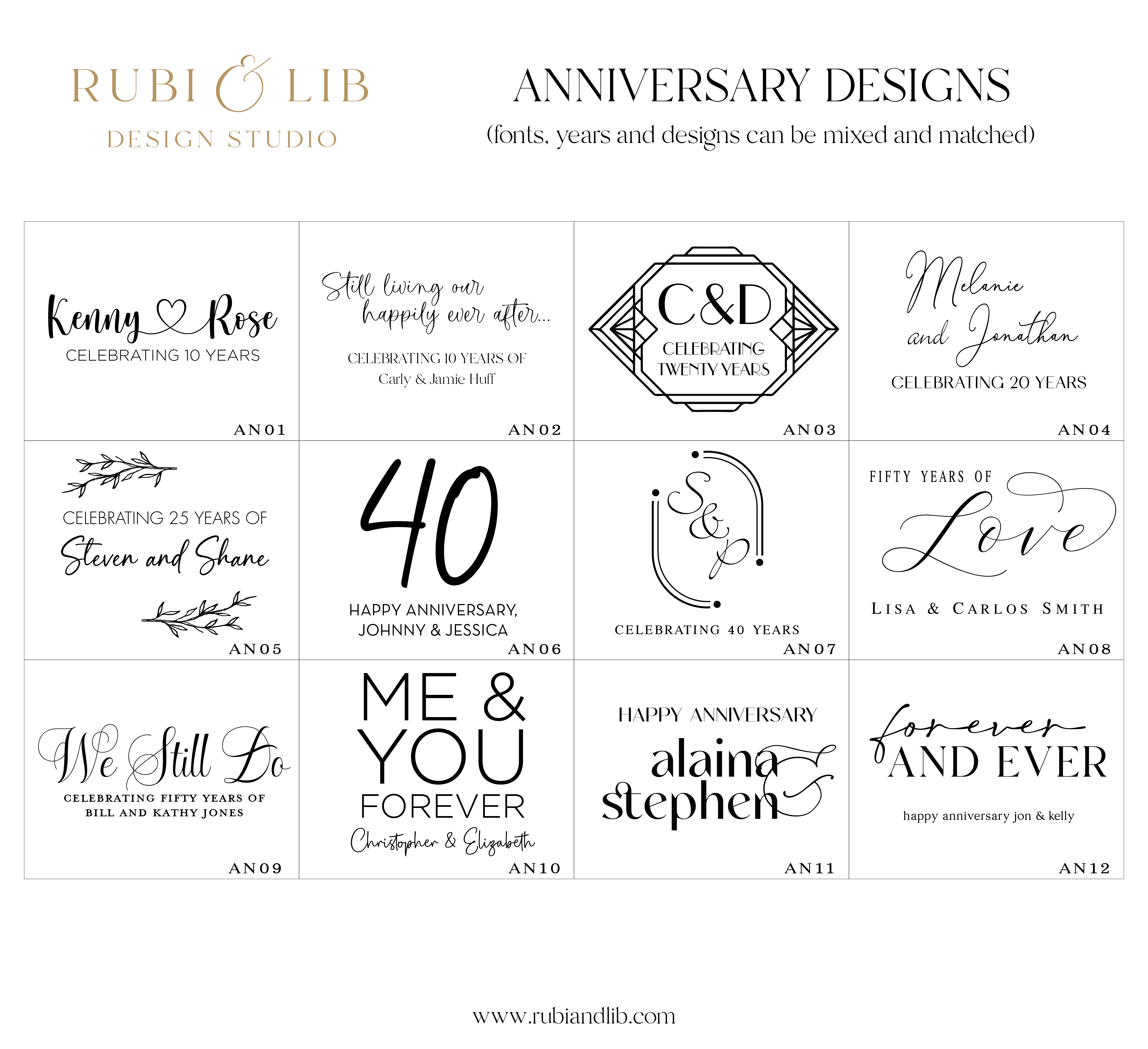 Anniversary Personalized Napkins - Napkins - Foil Stamped