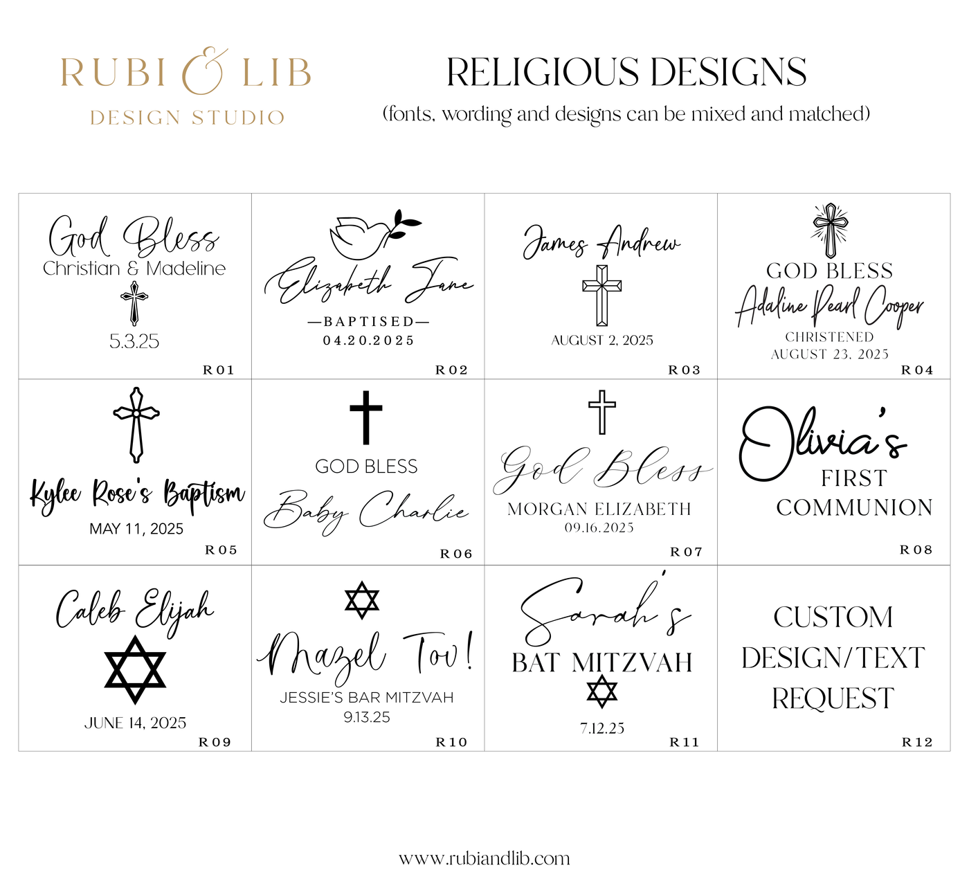 Personalized Religious Napkins