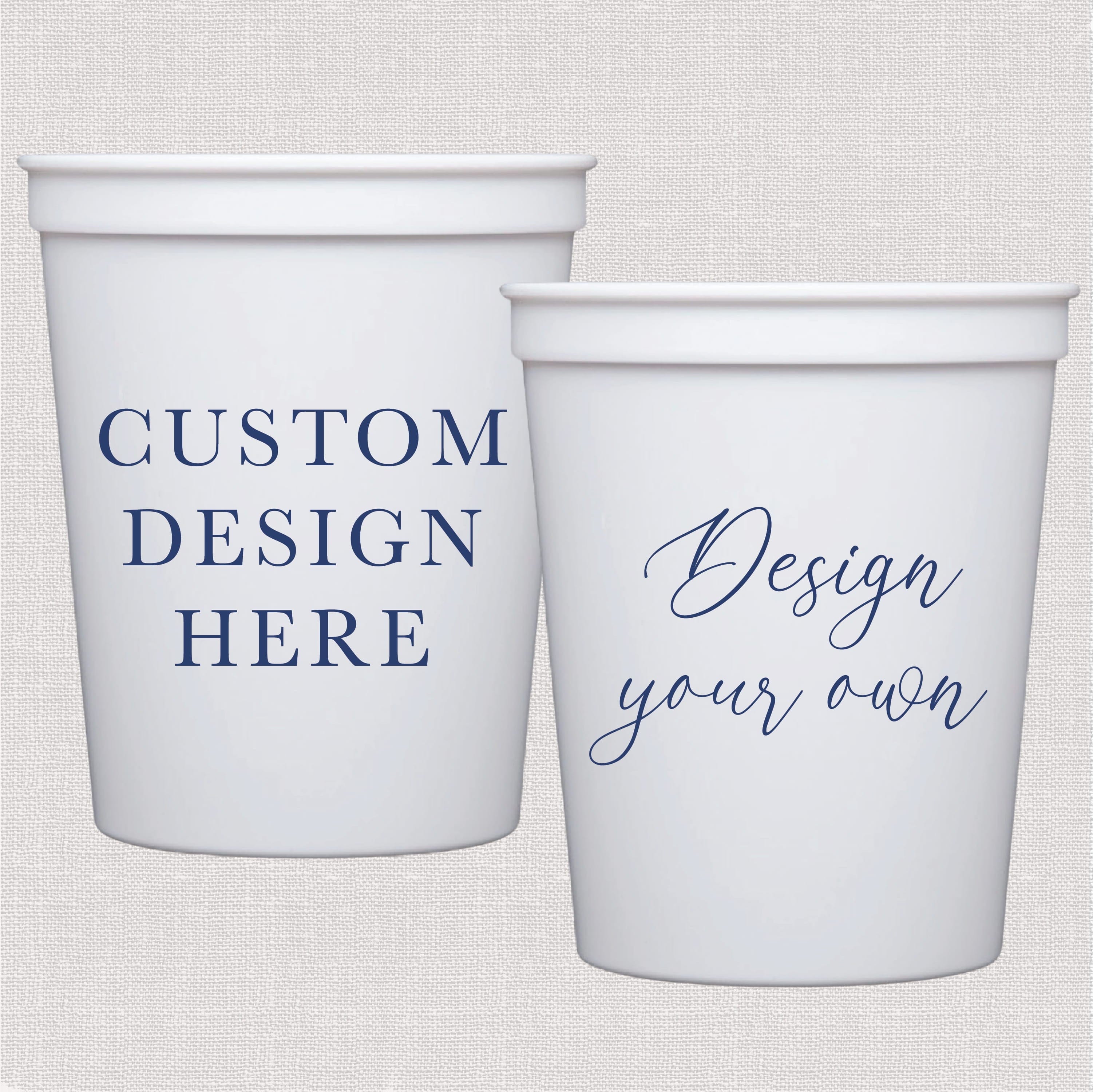 Custom Stadium Party Cups (Design Your Own)
