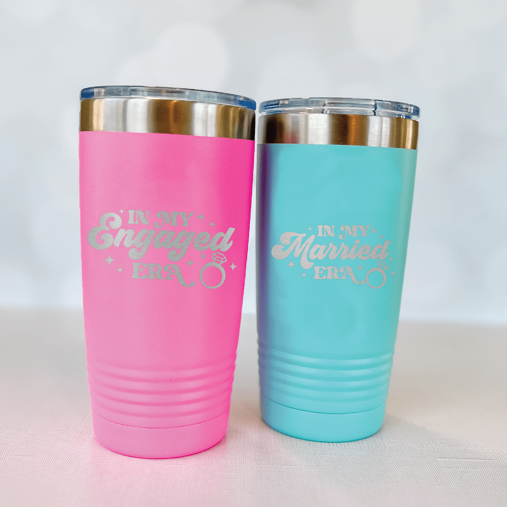 In My Bridal Era Personalized Tumbler - Laser Engraved Travel Cup