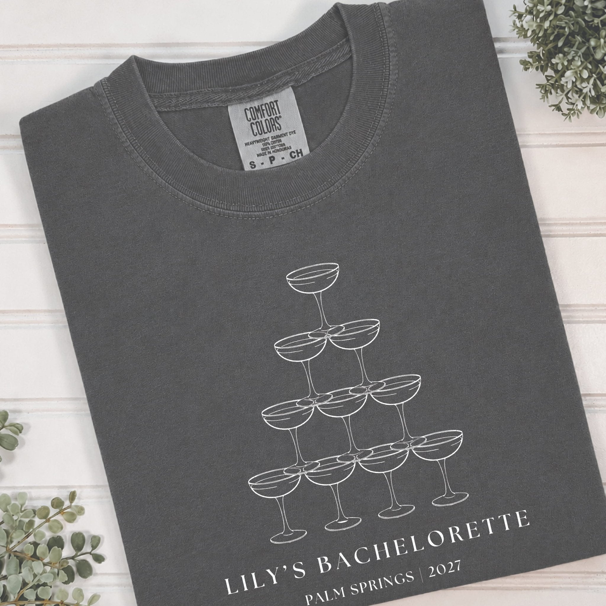 Champagne Tower Bachelorette T-Shirt