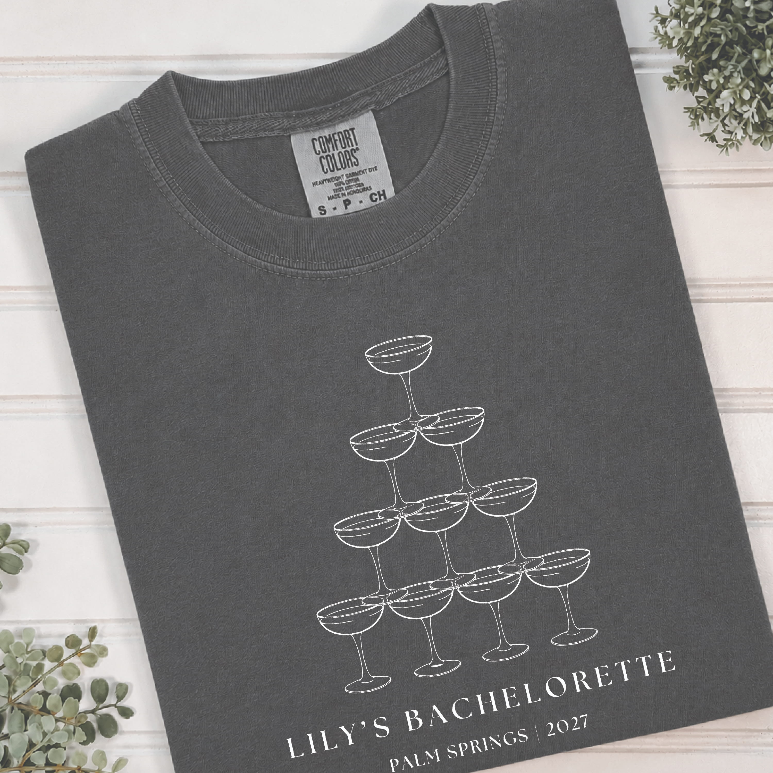 Champagne Tower Bachelorette T-Shirt