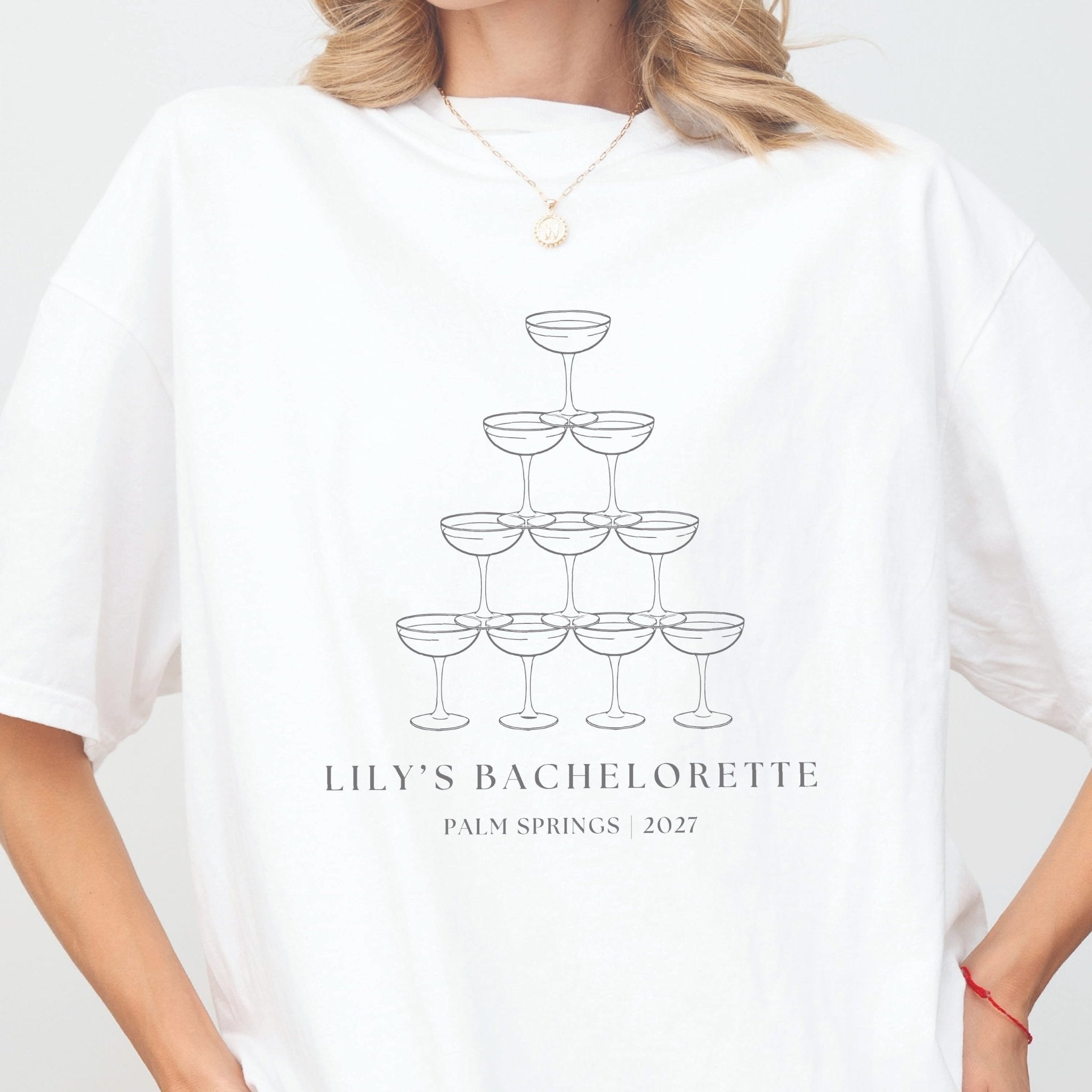 Champagne Tower Bachelorette T-Shirt