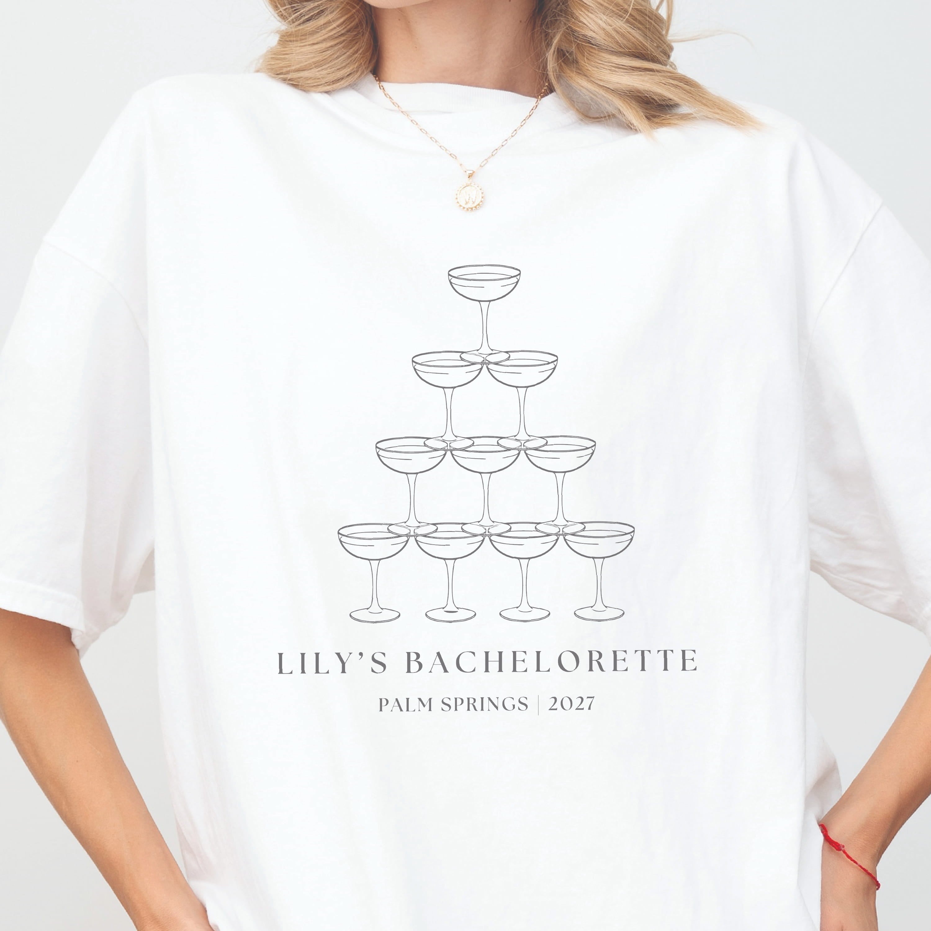 Champagne Tower Bachelorette T-Shirt