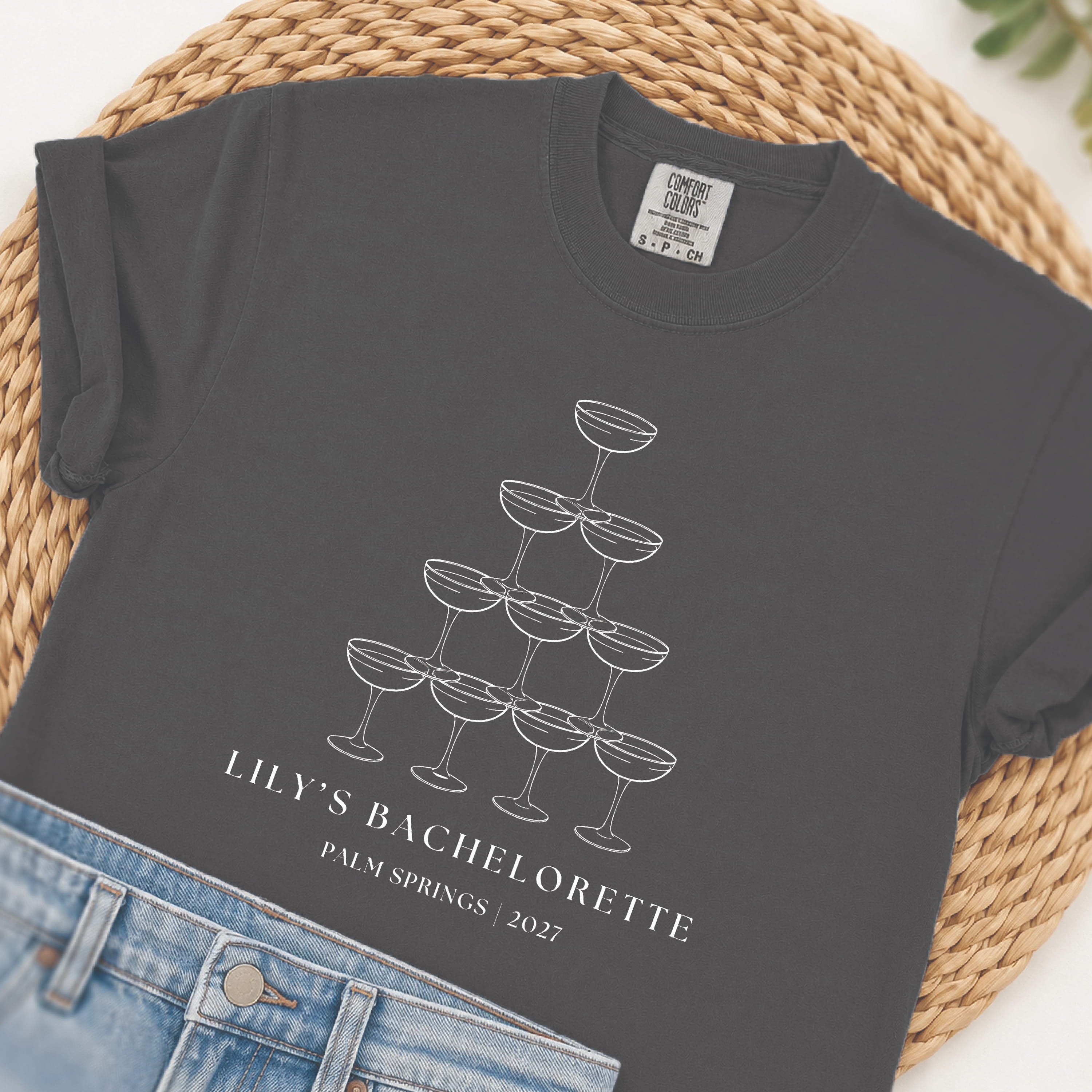 Champagne Tower Bachelorette T-Shirt