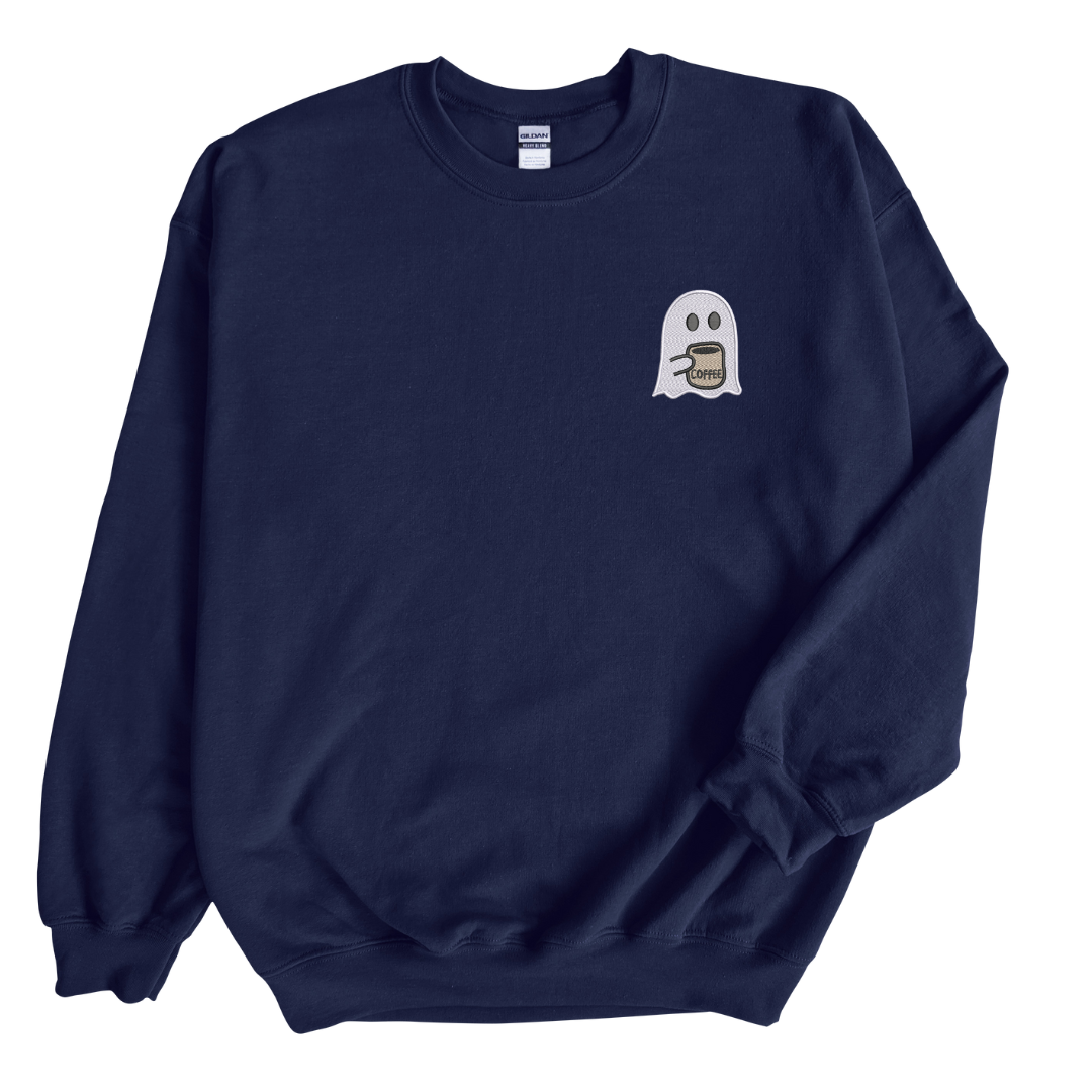 Coffee Ghost Sweatshirt - Barn Street Designs