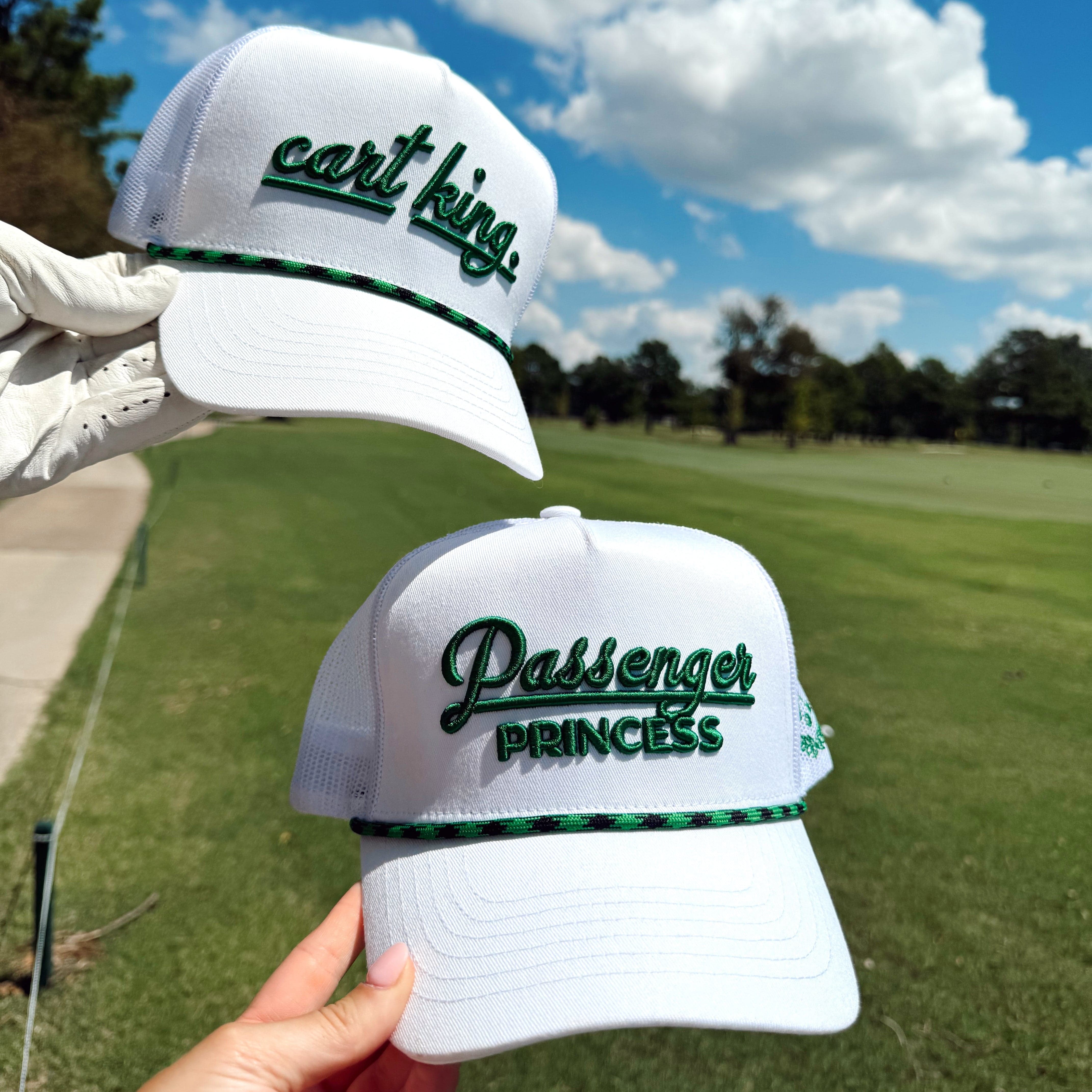 Couples Golf Hat - White Vintage Trucker Hat