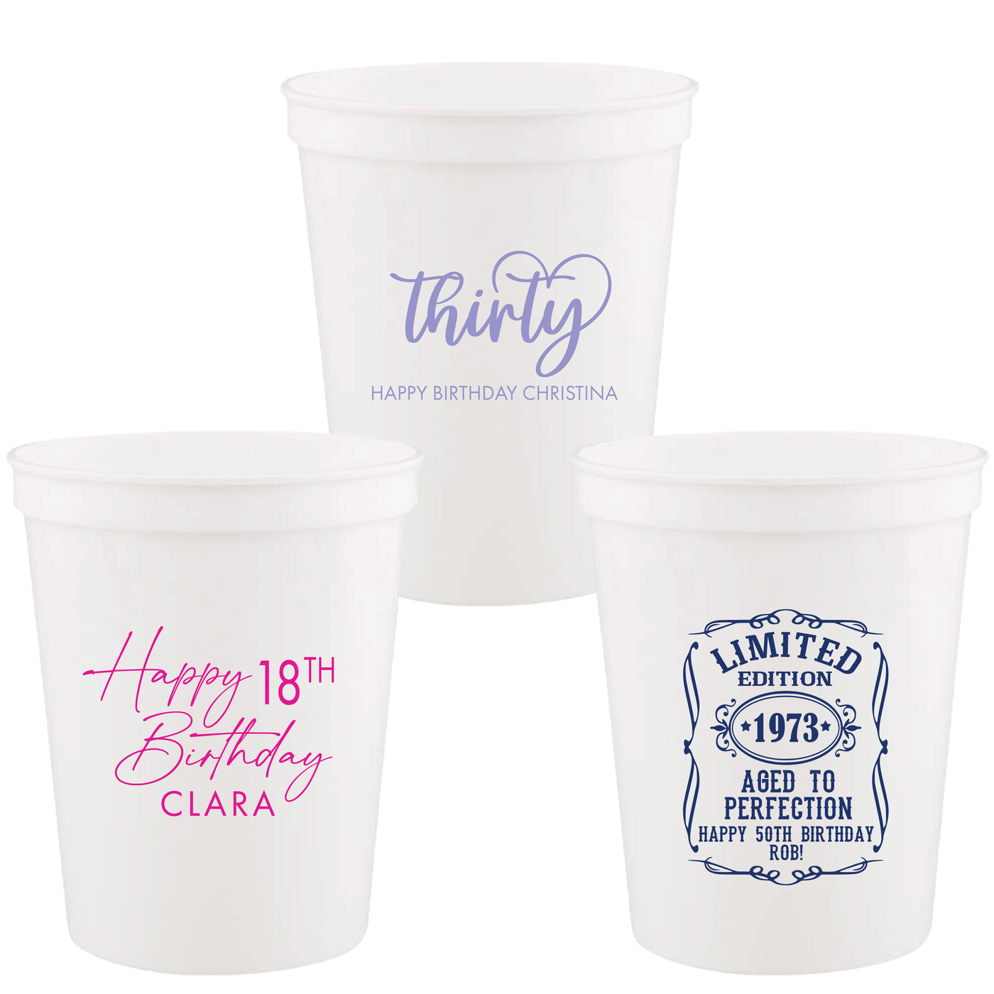 Birthday Stadium Party Cups