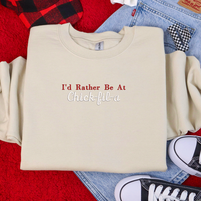 I'd Rather Be At Custom Sweatshirt