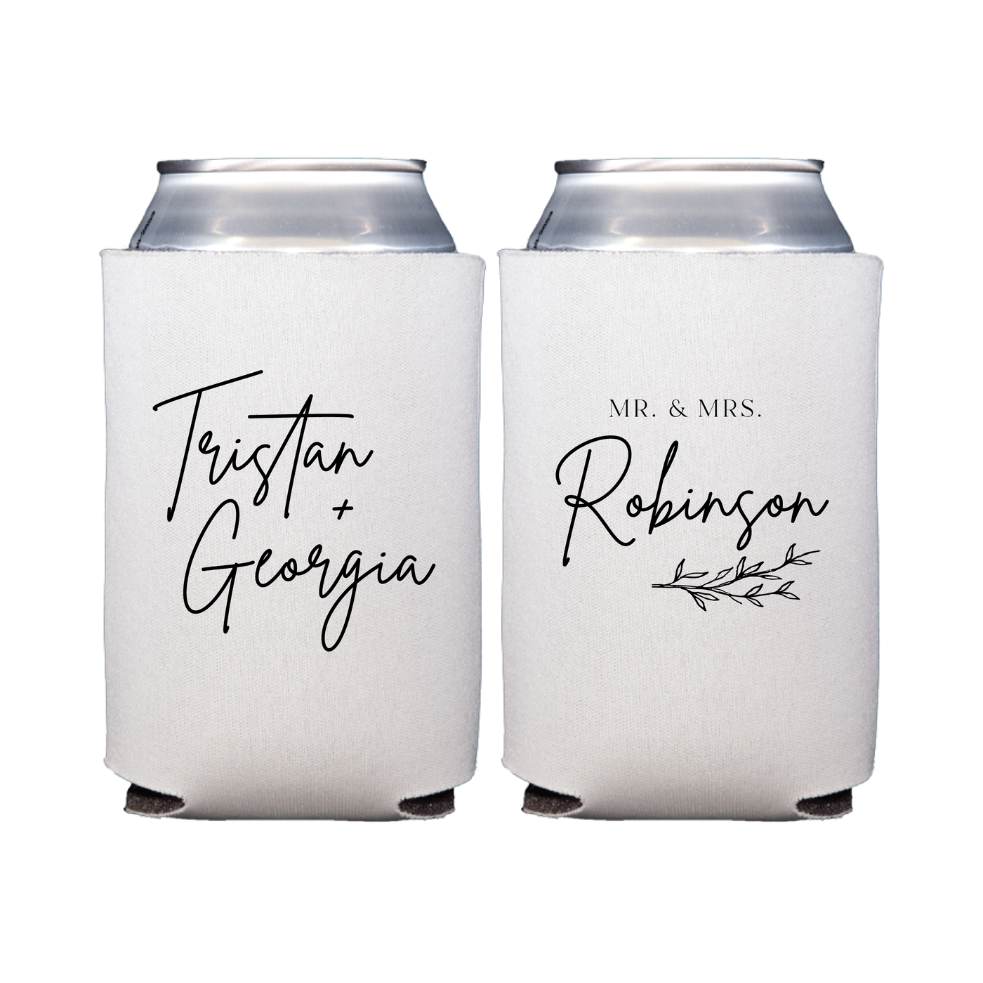 Custom Can Coolers for Wedding Party Favors