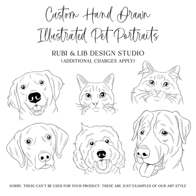 Custom Illustrated Pet Wedding Cups