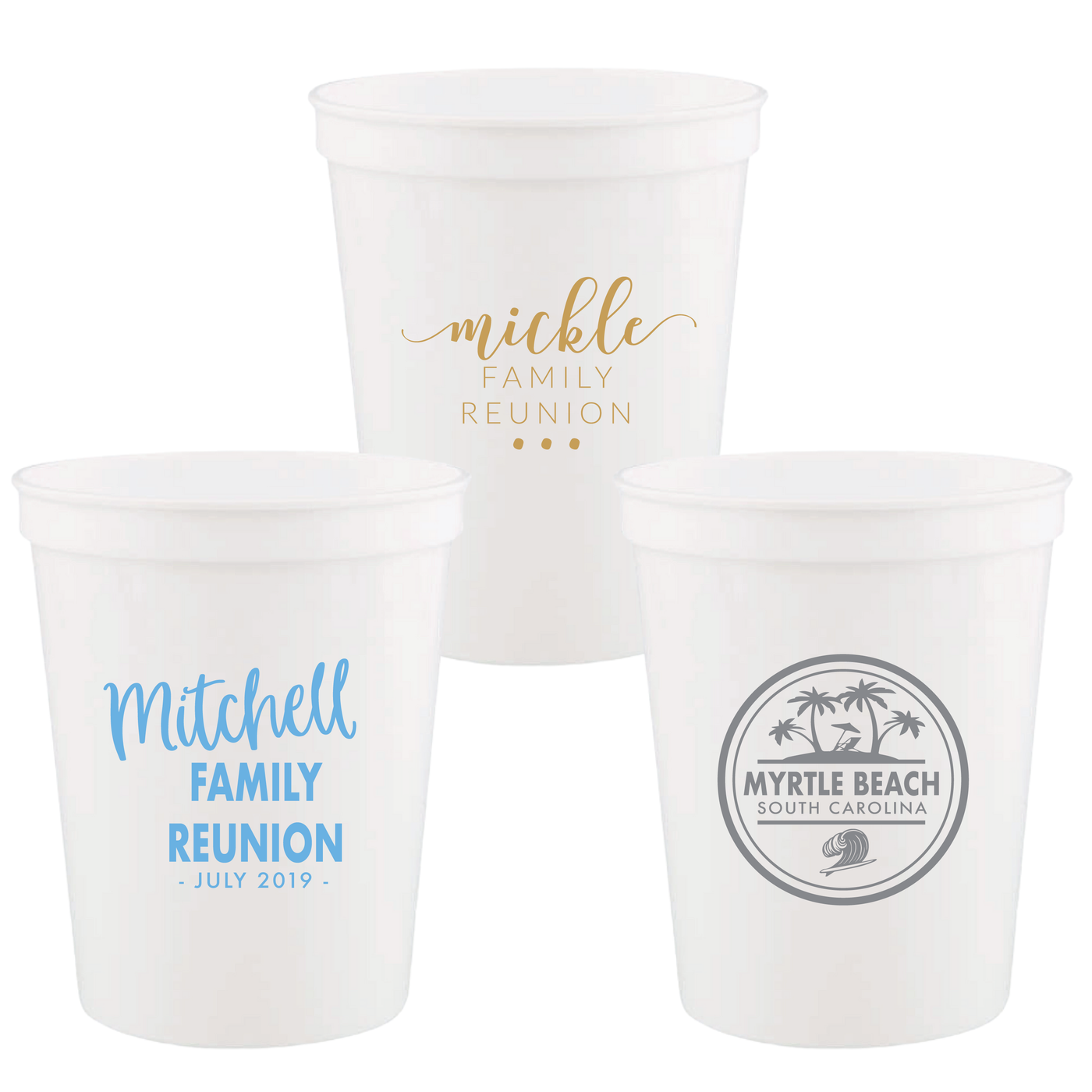 Family Reunion Stadium Party Cups