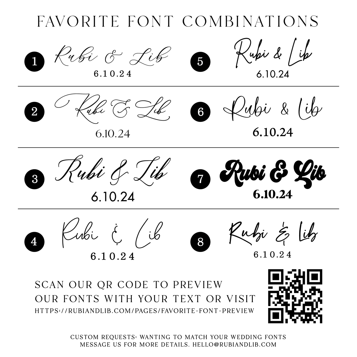 Modern Script Wedding 8x10 Sign Bundle