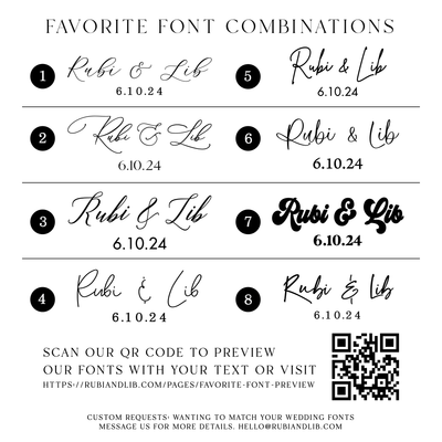 Modern Script Wedding 8x10 Sign Bundle