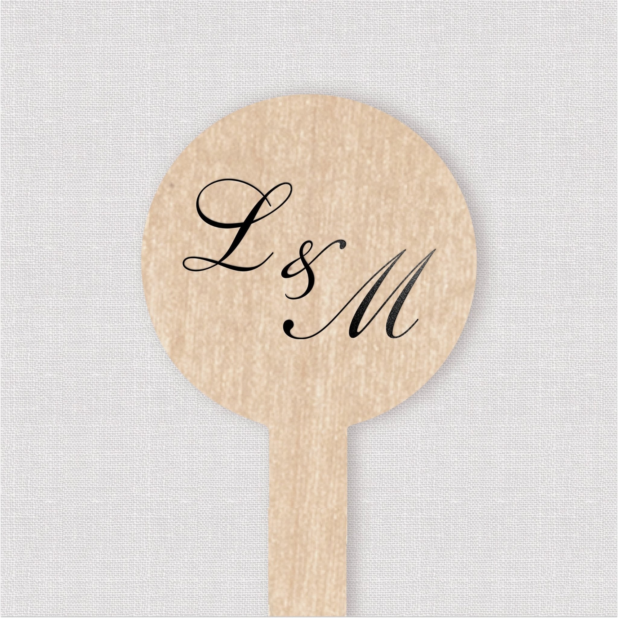 Elegant Monogram Drink Stir Stick