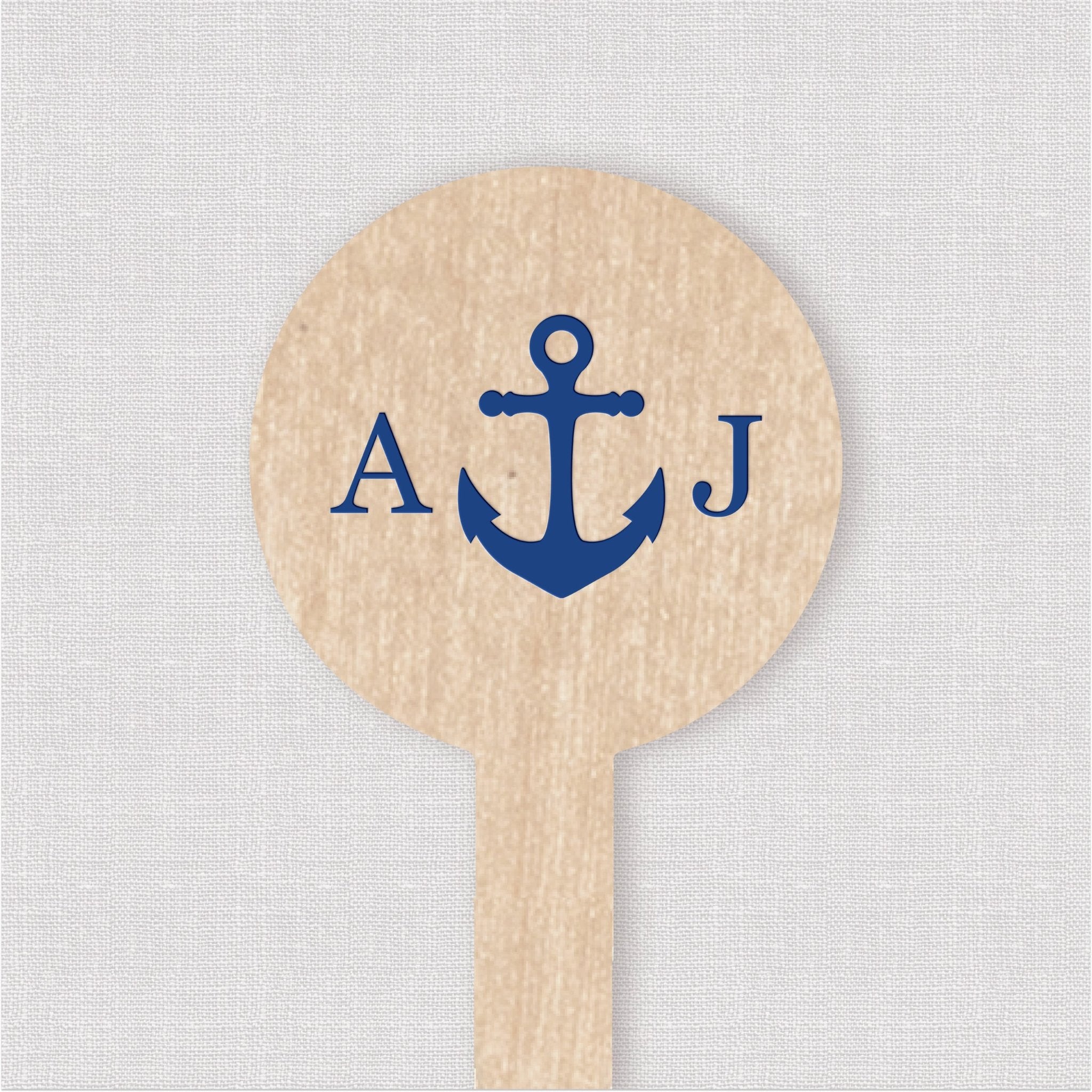 Anchor Monogram Drink Stir Stick