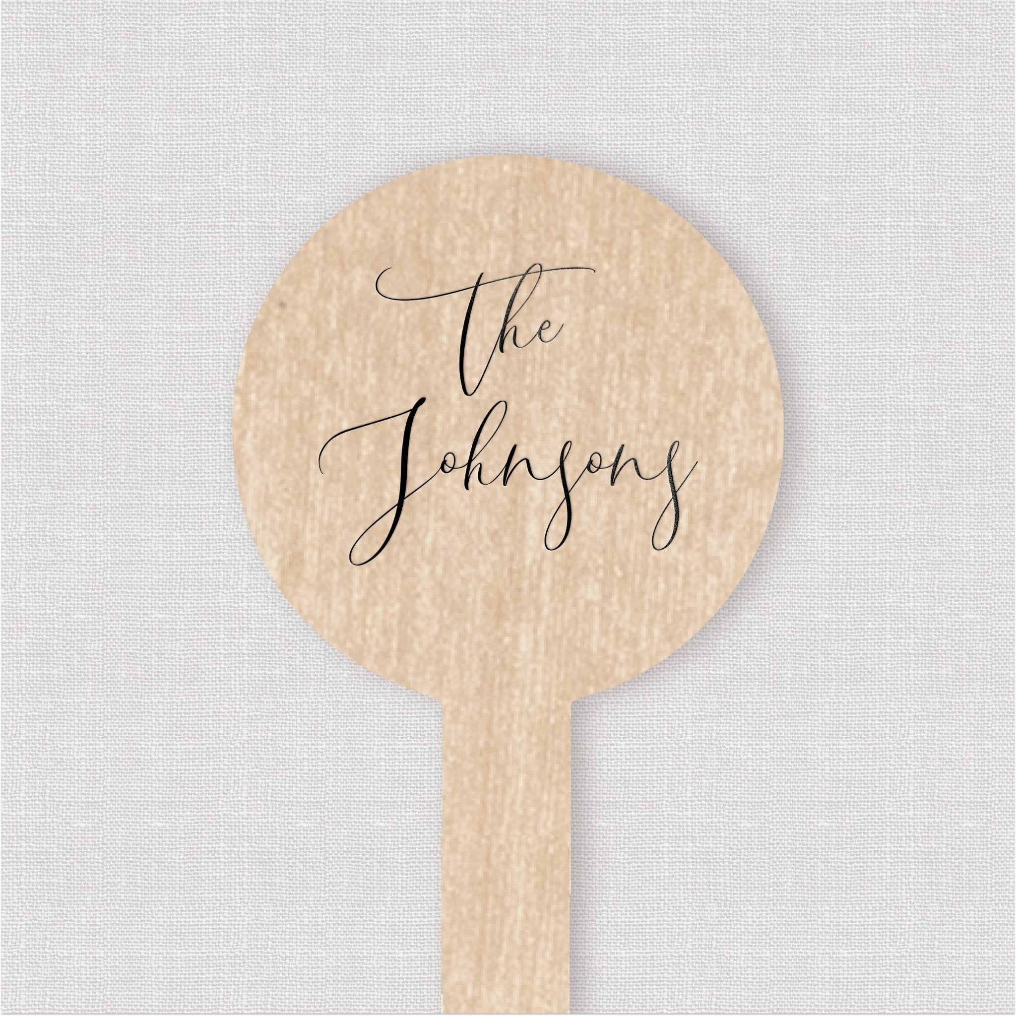 Last Name Script Drink Stir Stick