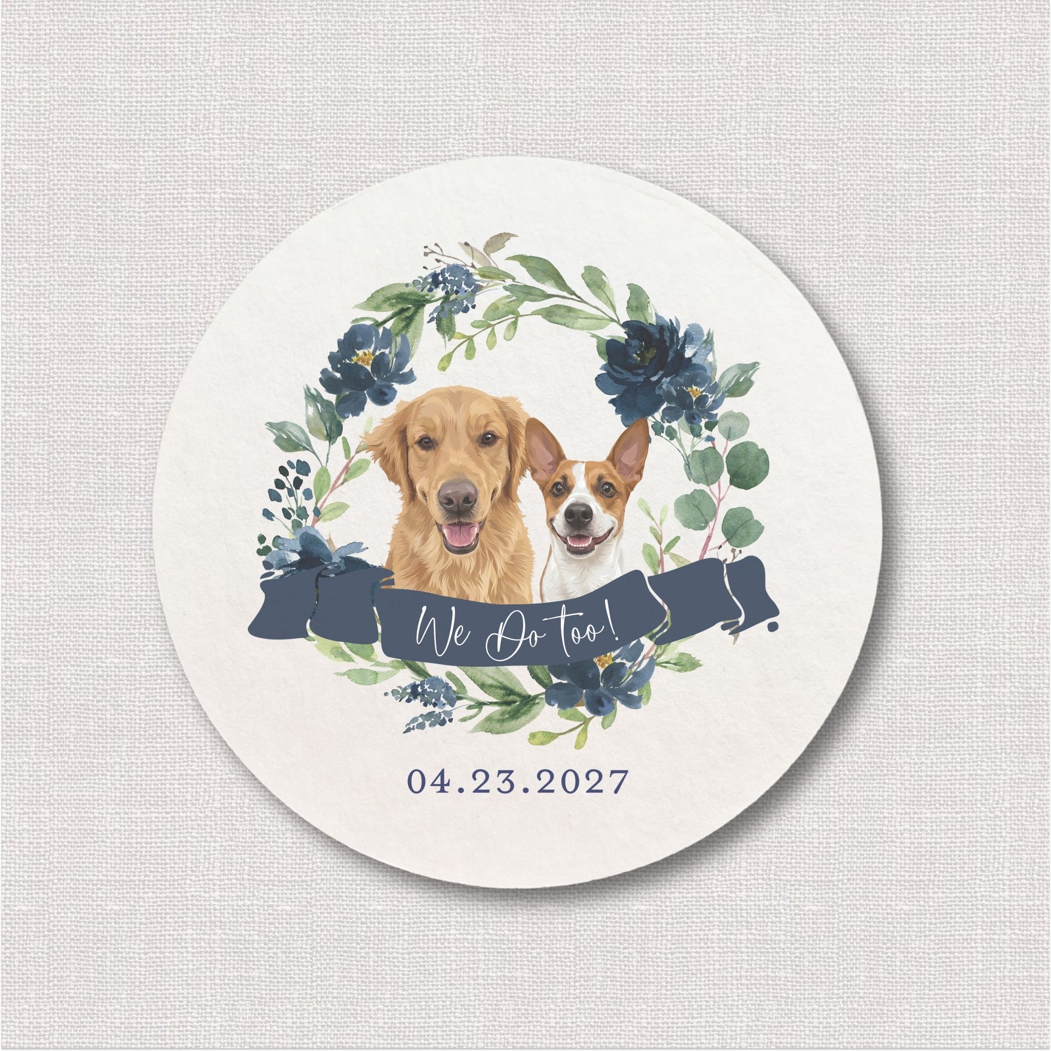 I Do Too Full Color Personalized Coasters