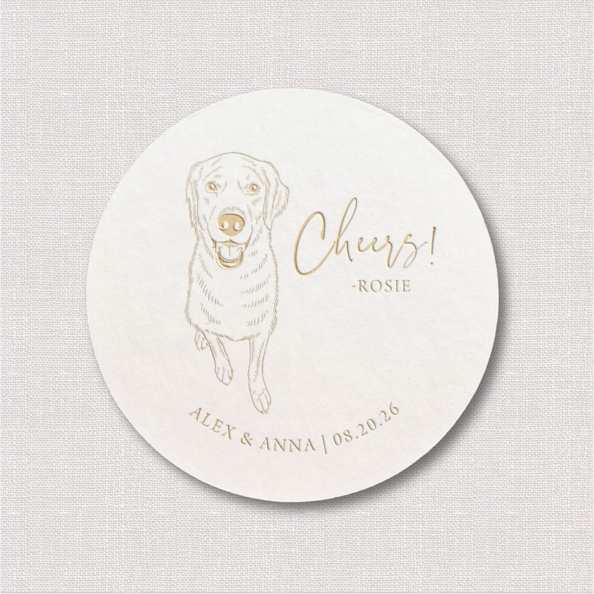 Custom Coasters Featuring Your Pet’s Illustration